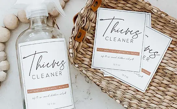 household cleaner labels