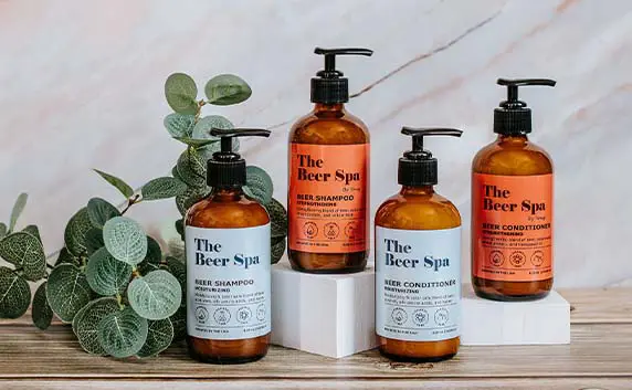 shampoo and conditioner bottle labels