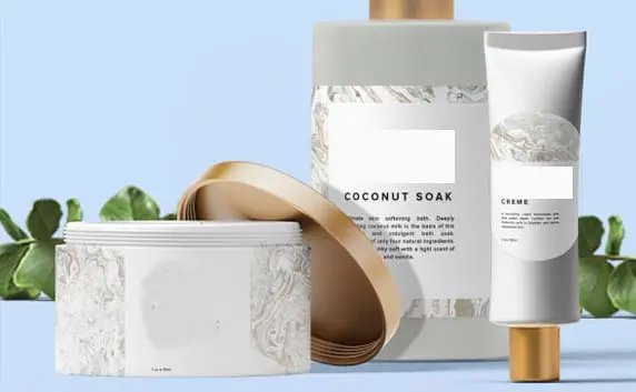 sosmetic jar and lotion labels