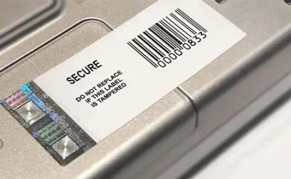 tamper evident electronics labels