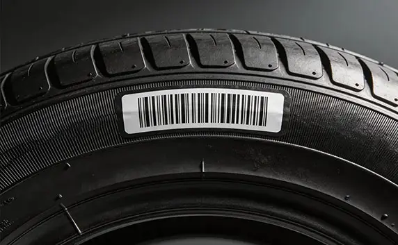 tread barcode tracking labels